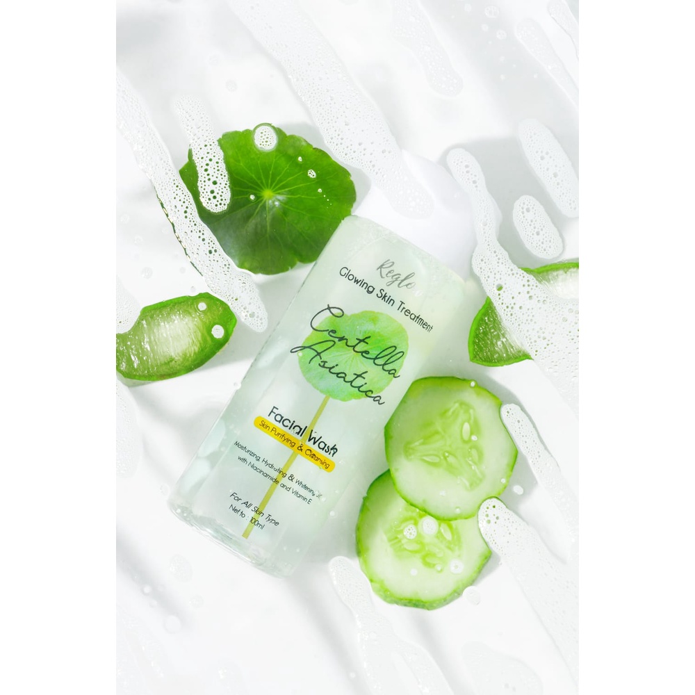 Reglow Paket Kulit Sensitif Serum - Intensive Cream dan Facial Wash - Isi 3 (Facial Wash, Serum &amp; Cream)