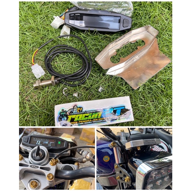 SPIDO KTM DIGITAL RX KING FOR PNP RX KING SET + BREKET DUDUKAN PANGKON SPIDO KTM CROM