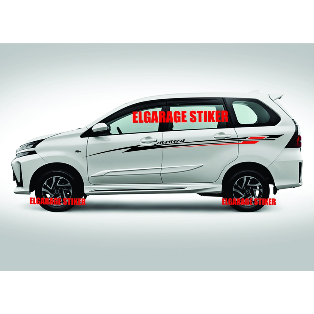 Stiker mobil avanza cutting stiker list body mobil avanza stiker body samping mobil avanza xenia sig