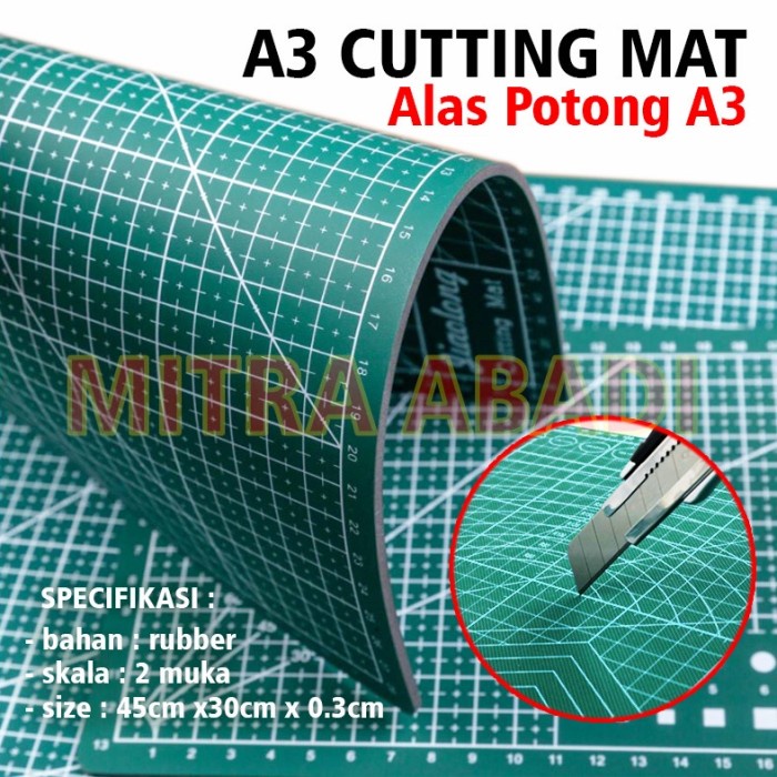 

Pemotong Alas Potong Work Cutting Mat Pad Ukuran A3 45 X 30 Cm