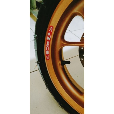 Sticker velg RCB stiker velg motor cutting