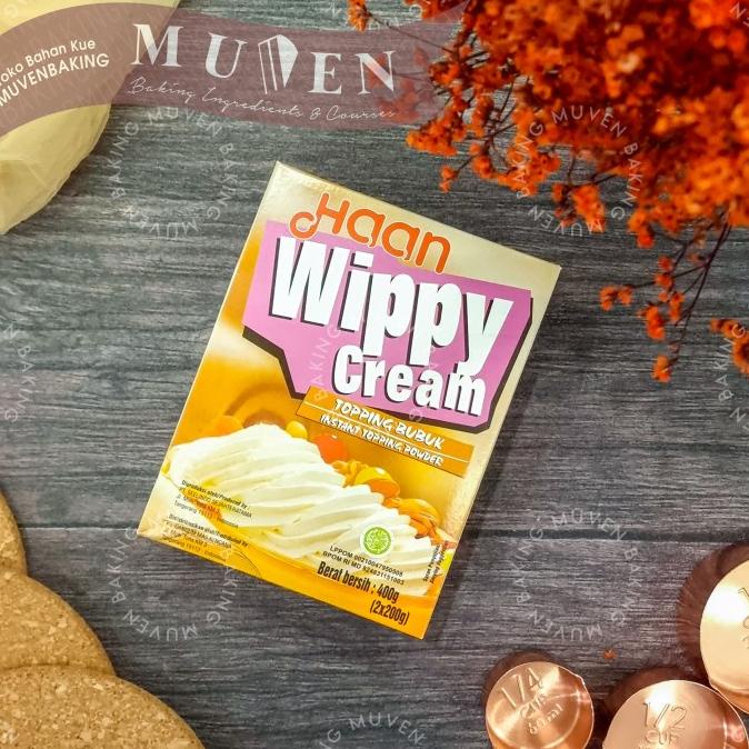 

[COD] WHIPPED CREAM HAAN WIPPY CREAM INSTANT TOPPING POWDER 400gr [COD]