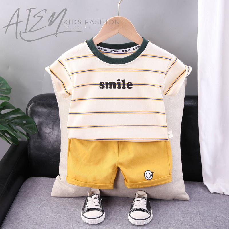 SETELAN KAOS KERAH ANAK LAKI LAKI IMPORT KOREA / PAKAIAN ANAK LAKI LAKI IMPORT KOREA / SETELAN ANAK 