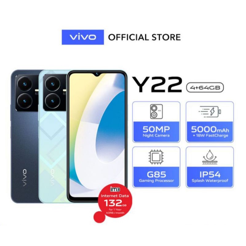 VIVO Y21S RAM 4/128 GB | VIVO Y21 4/64 GARANSI RESMI VIVO