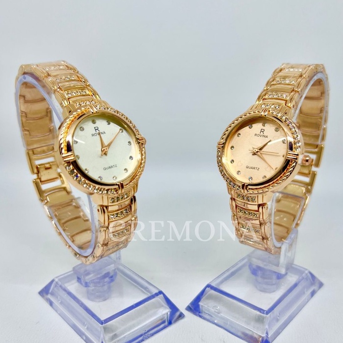 Jam Tangan Wanita Dewasa Bulat Rantai Fashion Import Murah Mewah