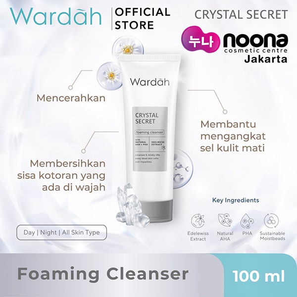 WARDAH CRYSTAL SECRET FOAMING CLEANSER 100 ML