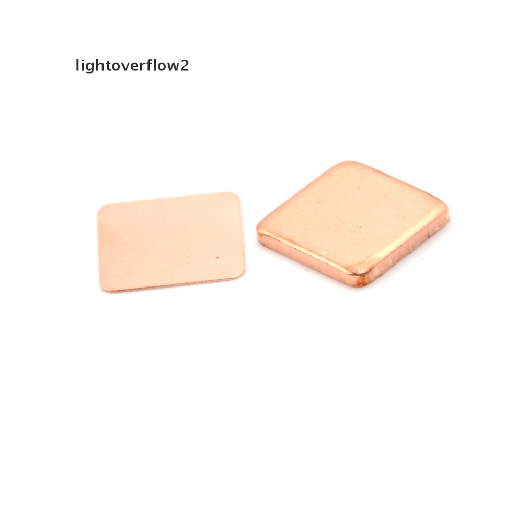 (lightoverflow2) 10pcs Plat Tembaga Thermal Pad Untuk Laptop (ID)