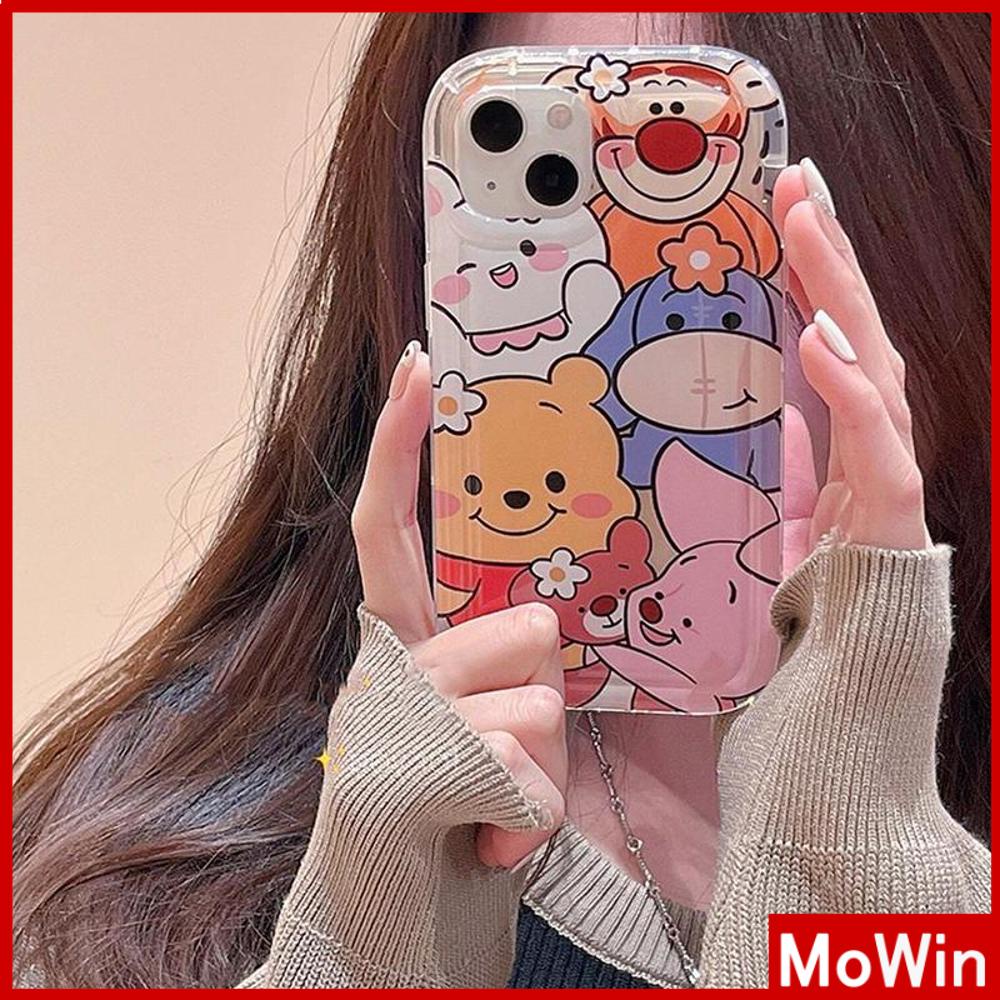 For iPhone 14 Pro Max iPhone Case Soft Case TPU Clear Case Airbag Shockproof Protection Camera Cartoon Cute Compatible For iPhone 13 Pro Max 12 Pro Max 11 Pro Max 7plus XR xs max