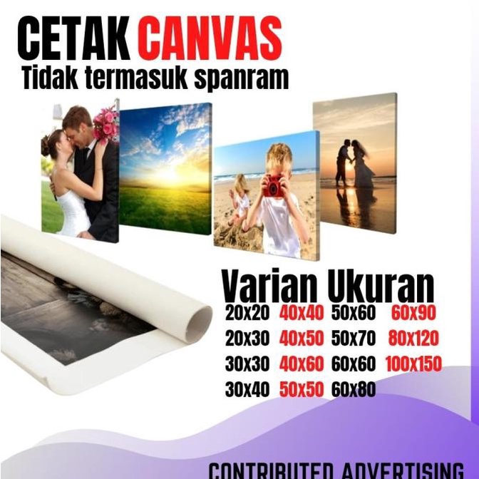 

Cetak Canvas / Cetak Kanvas / Canvas Print / Kanvas Print