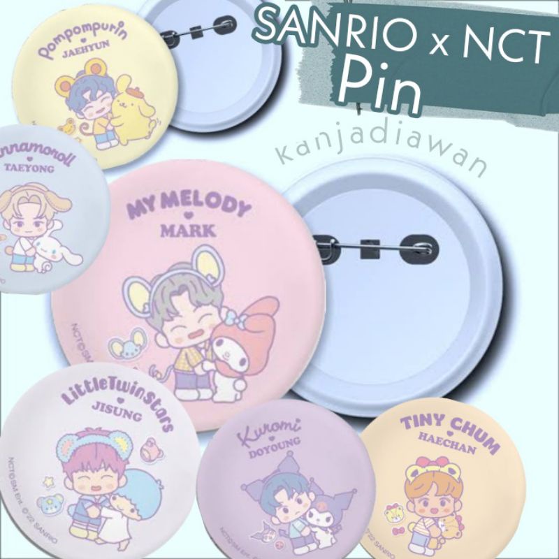 Pin NCT SANRIO Pin Button Deco NCT