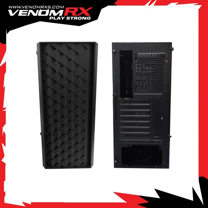 VenomRX Arasaka ATX Tempered Glass, 2x140 RGB Fan