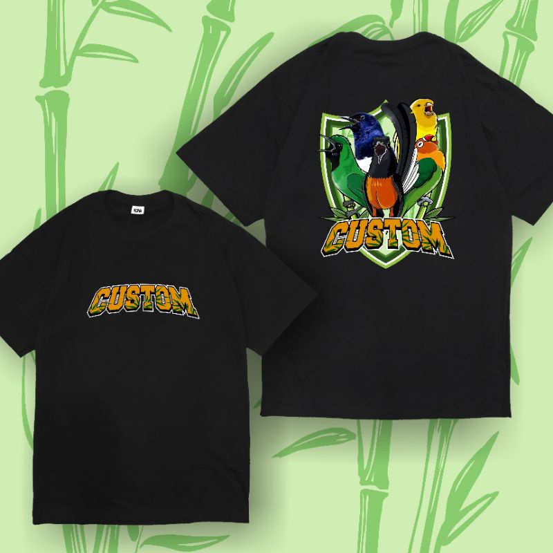 KAOS TSHIRT PRIA WANITA CUSTOM KOMUNITAS KICAU MANIA LOVEBIRD KACER KENARI