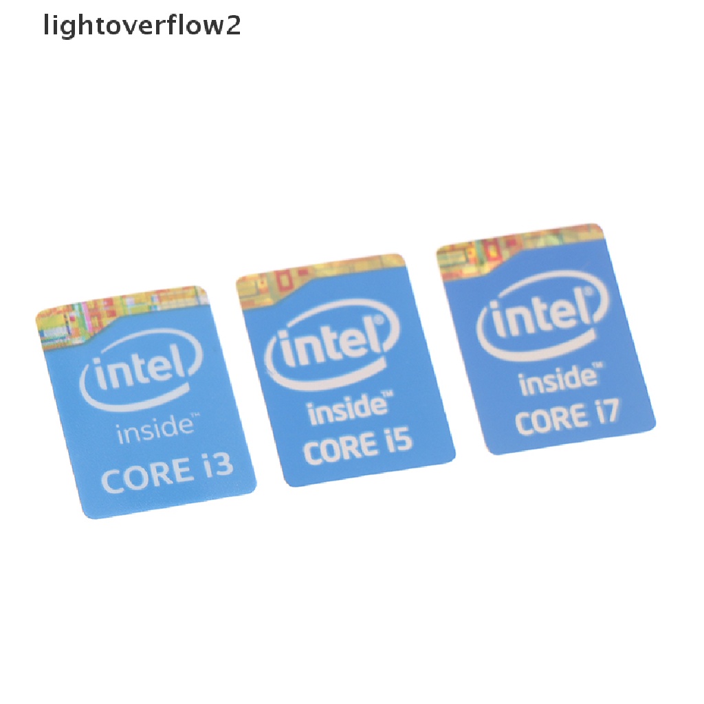 (lightoverflow2) 5pcs Stiker Label 4th Generation Intel Core I3 I5 I7 Untuk Dekorasi Notebook