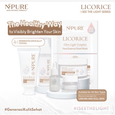 ✨ AKU MURAH ✨ NPURE LICORICE I See The Light PAKET LENGKAP