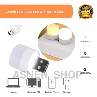 Lampu Kecil LED Usb mini Tidur Baca Belajar Night light Kamar Malam Bulat