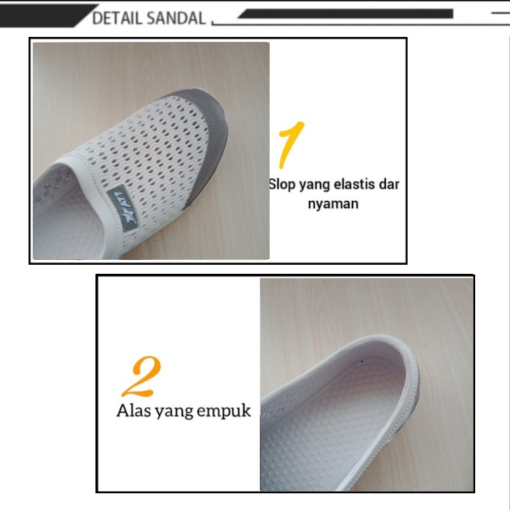 gof ATT AKL 160 &amp; AKL 161 SEPATU KARET SLIP ON Sepatu Cewek Anti Air Empuk Tidak Lecet Ringan