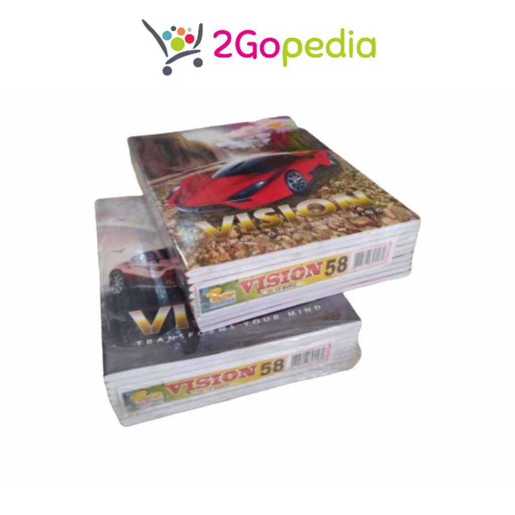 

Buku Tulis 58 Lembar (10 Pcs) Vision Grosir Murah Atk