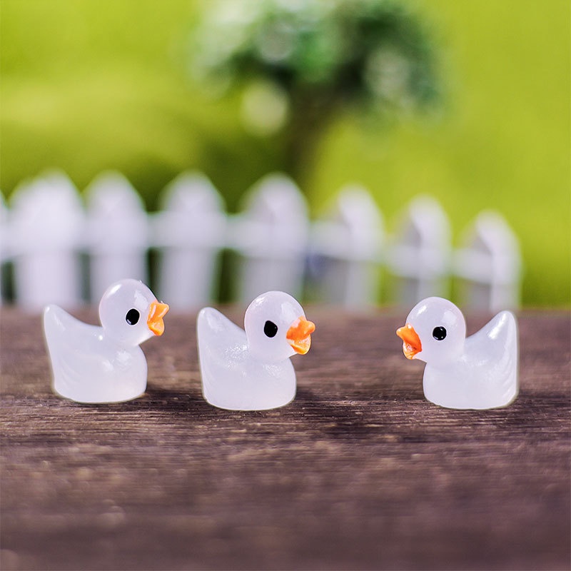 20 Pcs Miniatur Bebek Bahan Resin Luminous Glow In The Dark Untuk Dekorasi Taman