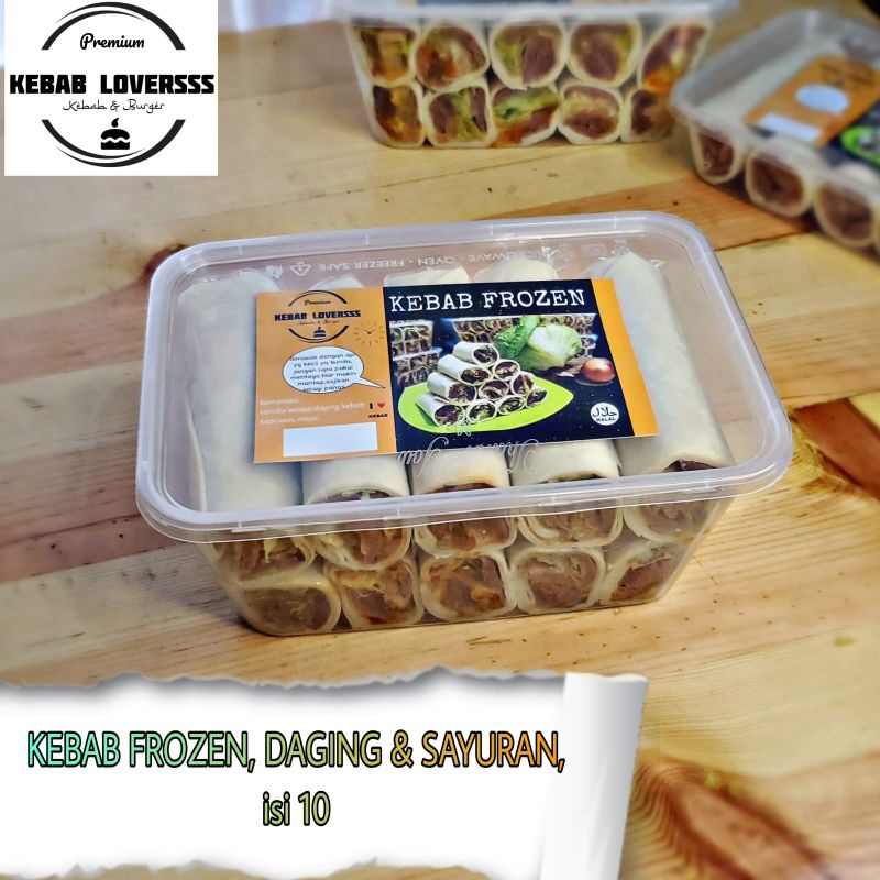 

kebab frozen isi 10 legkap dengan syuran