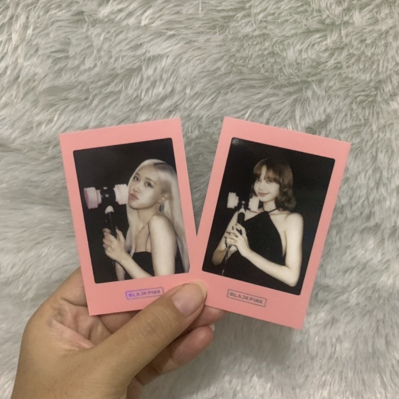 Photocard Benefit Lightstick Ver 2 POB Blackpink Rosie Lisa Rose