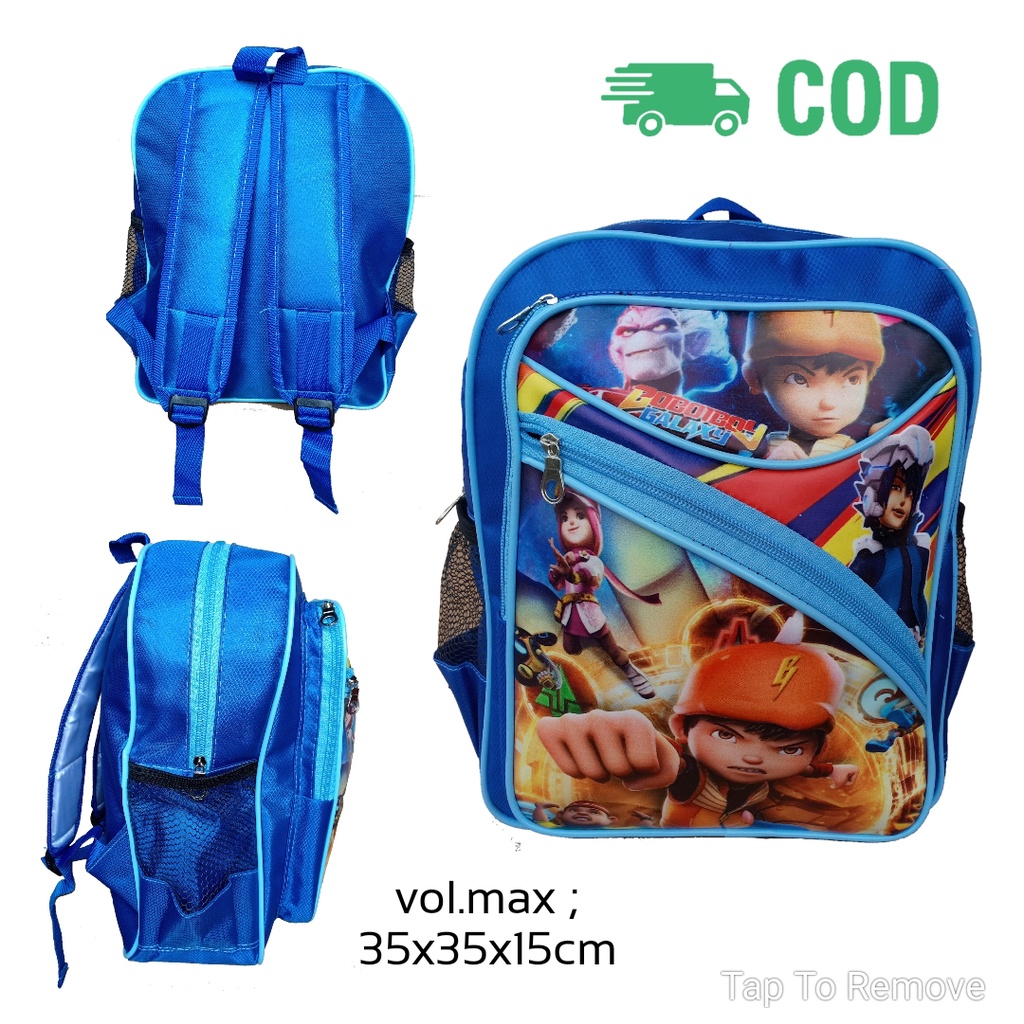Tas Sekolah Anak Laki-Laki Tas Ransel Anak Laki-Laki Tas Anak Laki-Laki Karakter BOBOIBOY SPIDERMAN 