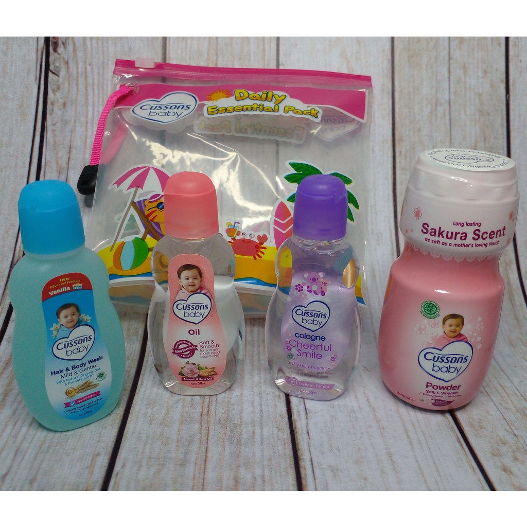 Cussons Baby Mini Bag Gift Set / Paket Mandi Bayi / Cussons travel pack / kado bayi / zafka store