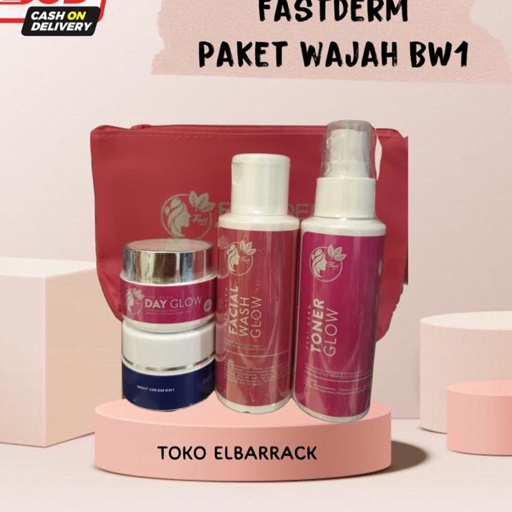 [CODEJO22] FAST DERM PAKET GLOWING FLEK / PAKET BW1FastDerm PEMUTIH WAJAH BPOM Stock Terupdate