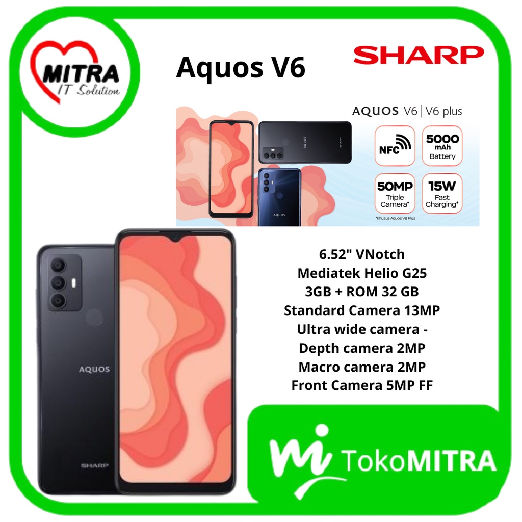 SMARTPHONE HANDPHONE SHARP AQUOS V6
