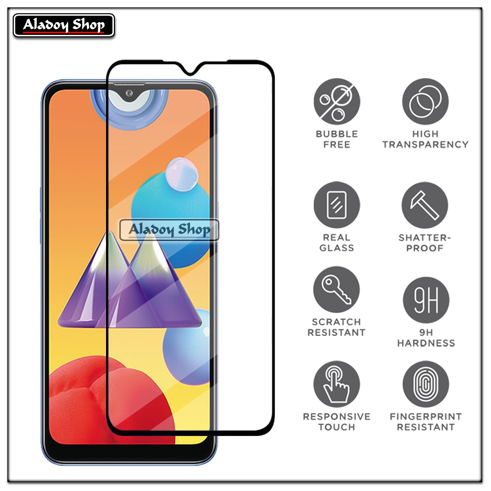 PROMO 3 IN 1 PAKET Tempered Glass Samsung M01S Free Tempered Glass Camera dan Skin Carbon