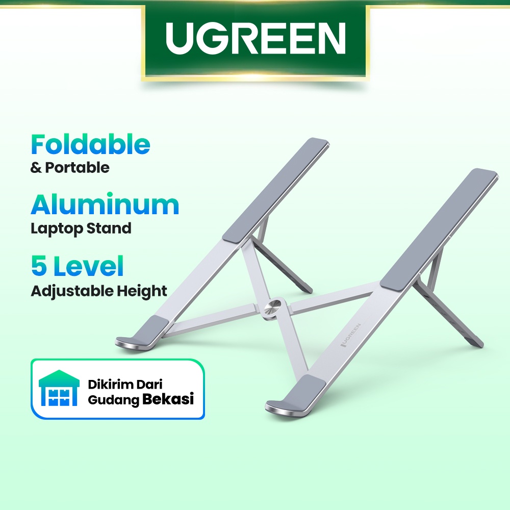 【Stok Produk di Indonesia】Ugreen Stand Laptop / Notebook Lipat Bahan Aluminum