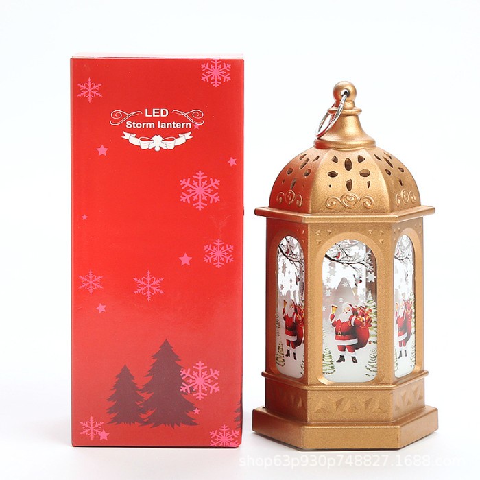 Lentera Natal Kubah Dekorasi Lampu Tidur Souvenir Christmas Murah LC1880 HARGA GROSIR TERMURAH