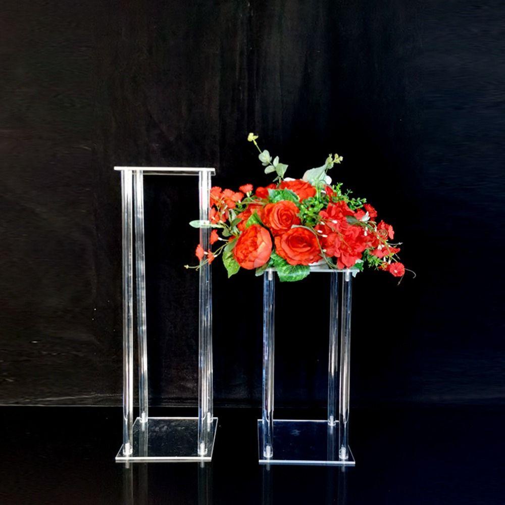 [Elegan] Centerpieces Pernikahan Elegan Modern Pesta Layout DIY Rak Pajangan Bunga Akrilik
