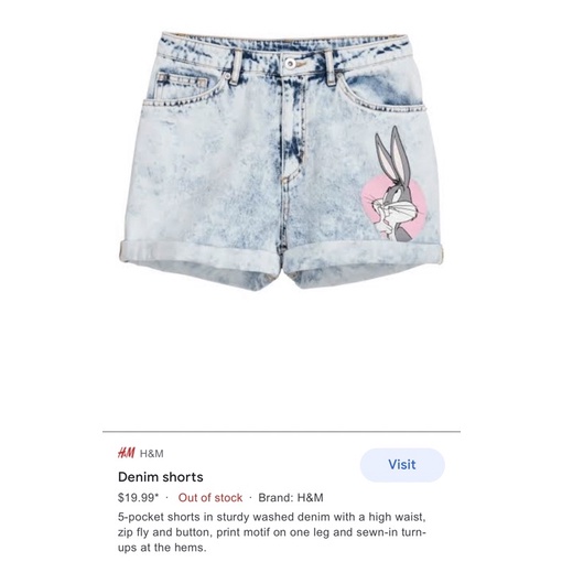 Celana anak perempuan HNM x Looney Tunes preloved sz. EUR32