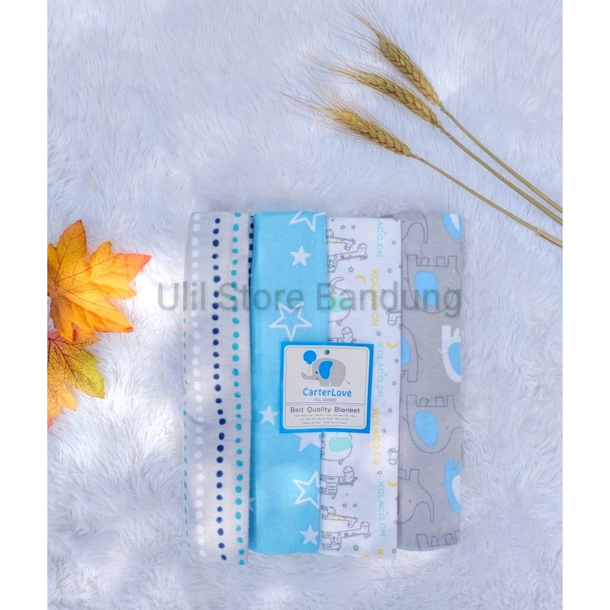 ISI 4PCS BEDONG BAYI MOTIF KARAKTER CARTERLOVE by KOLACO SELIMUT BAYI