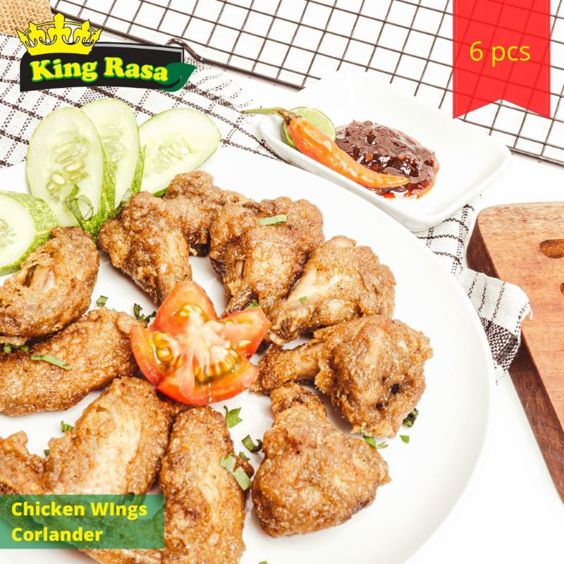 

Chicken Wings Coriander King Rasa | Sayap Ayam Ketumbar Frozen 250 gr | Makanan Siap Saji