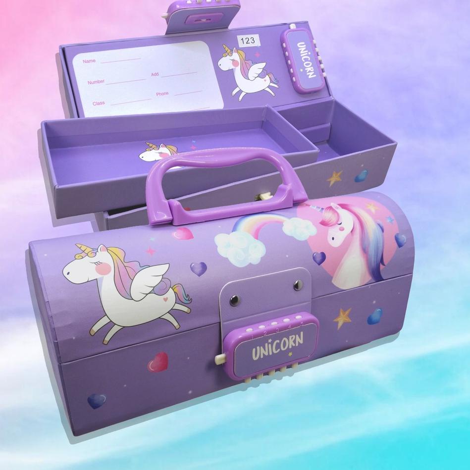 

Terbaik Kotak Pensil Karton D3051-BT DEPOFANCY / TEMPAT PENSIL / PENCIL CASE 2 SUSUN + KODE D-3051