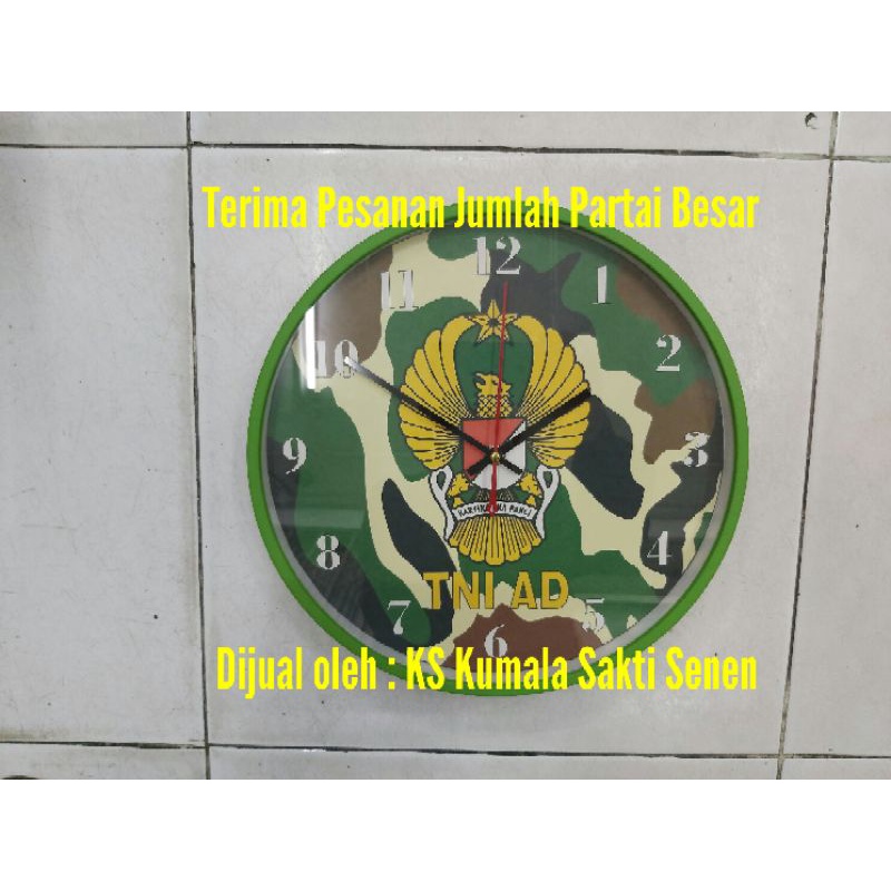 Grosir Murah Jam Dinding Kopasus Loreng-Kostrad Loreng-Mabes TNI Loreng-TNI AD Loreng