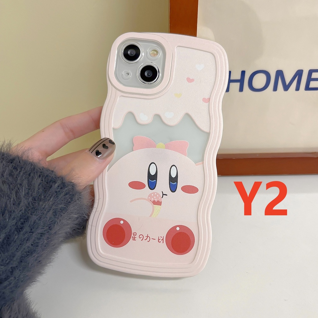 Soft Case TPU Motif Kartun Kirby Untuk IPhone 14 Pro MAX 11 XR 6 6s 7 8 Plus 14 Plus 12 13 Pro MAX 11 Pro MAX X XS MAX SE 2020