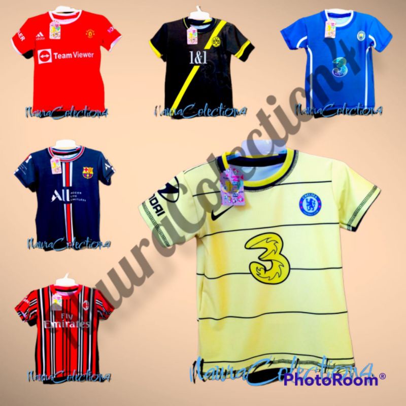 JERSEY SEPAK BOLA ANAK/JERSEY ANAK BAHAN LEMBUT