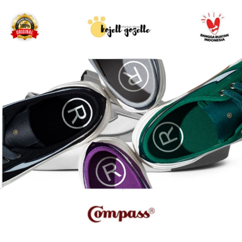 Sepatu Compass Proto Lite Grey / Black / Purple / Green