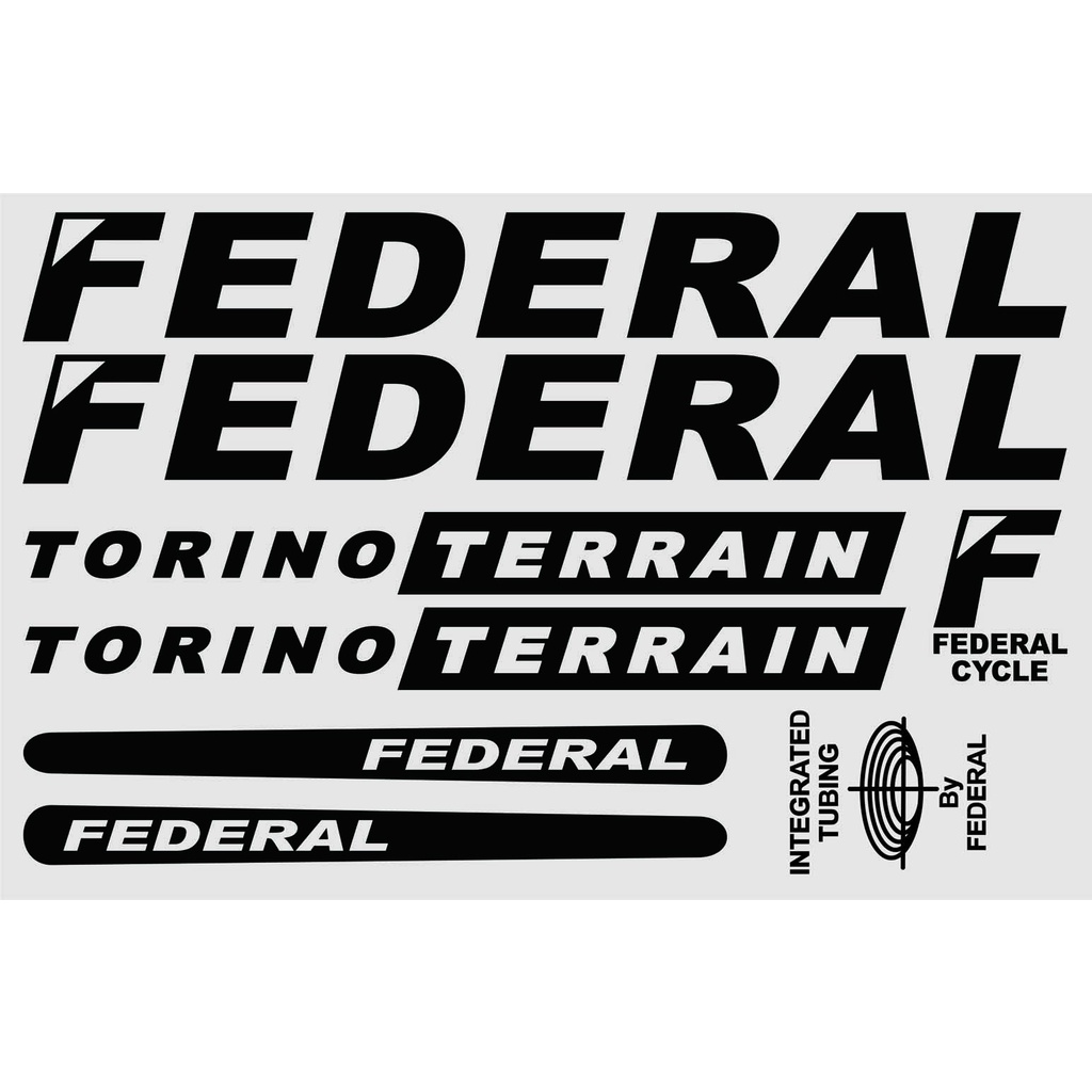 cutting sticker sepeda federal Torino terrain