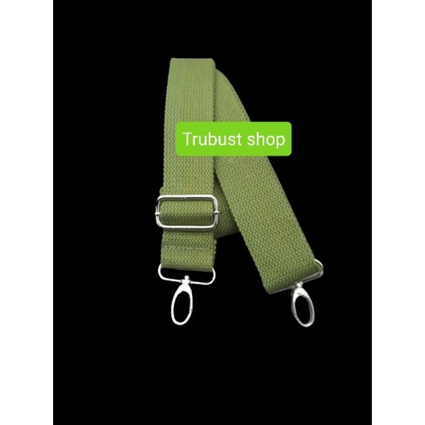 bag strap cotton tali tas selendang selempang katun lebar 3.8cm kait besi termurah