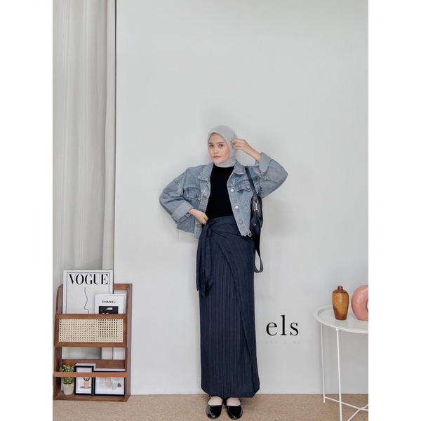 WRAP SKIRT PLEATS | ROK KONDANGAN | ROK PANTAI | ROK LILIT | KOREAN SKIRT | ROK KEKINIAN | ROK BIG SIZE | ROK JUMBO