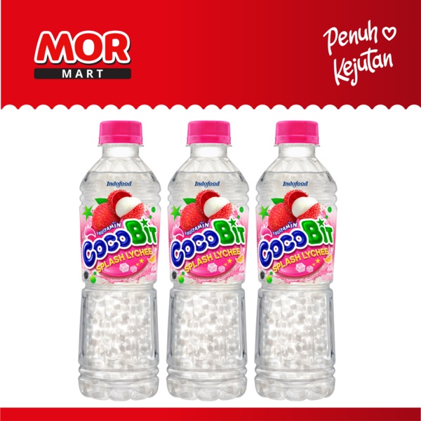 BUY 2 GET 1 COCOBIT Splash Lychee Fruitamin Minuman Buah Kelapa Leci 350 ml