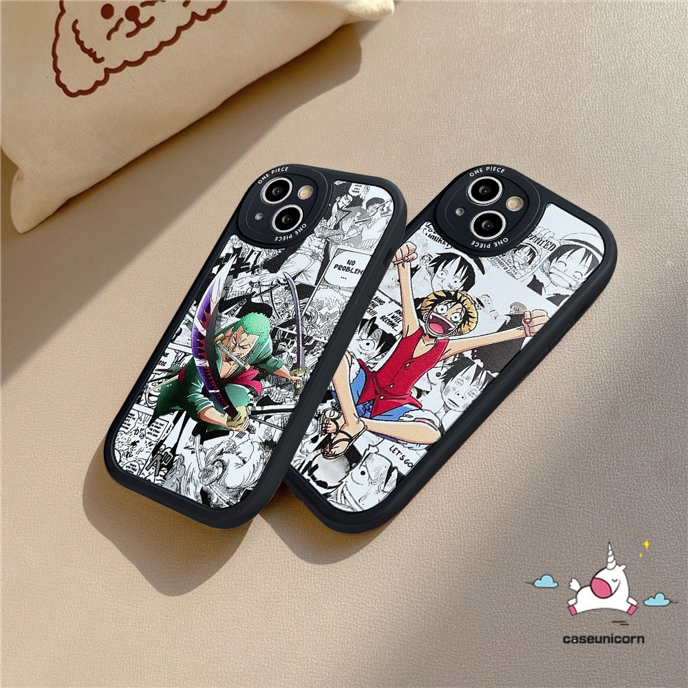 Case Redmi10 12C A1 9T 9 9A 10C 9C 10A K40s Redmi Note10 10s 11 11s 10Pro 8 9 9Pro 9s 11Pro+Mi 12 11 Lite 11T POCO F4 M3 X3 NFC Kartun Anime One Piece Luffy Sauron Sarung Soft Cover