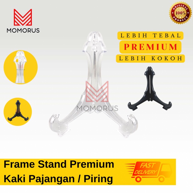 Kaki Frame Segitiga Plastik Photo Kaki Pajangan Sandaran Piring Hias Lukisan Stand Plate Stand Holde