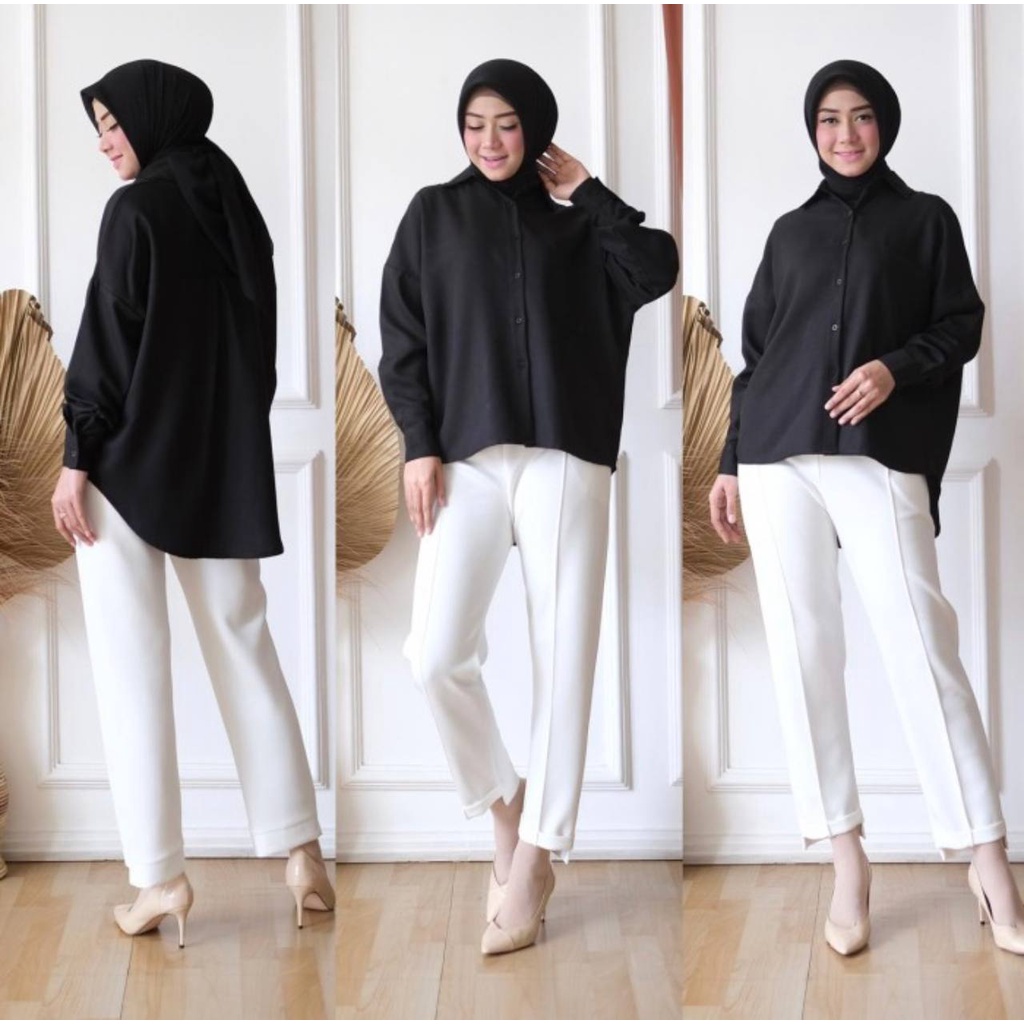 KIYOREN KEMEJA FORMAL JUMBO XXXXL KANTORAN KEMEJA JUMBO LENGAN PANJANG PREMIUM