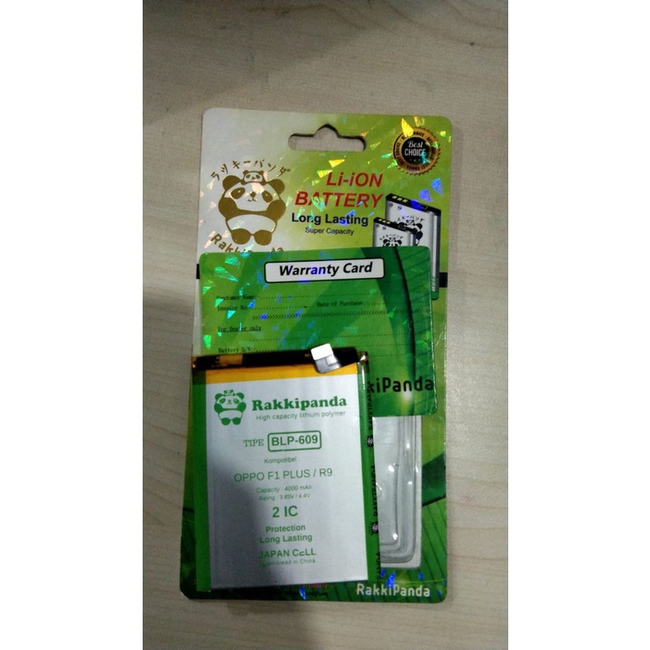 Baterai Double Power Oppo F1 Plus/R9 BLP-609 Batre HP Rakkipanda Original