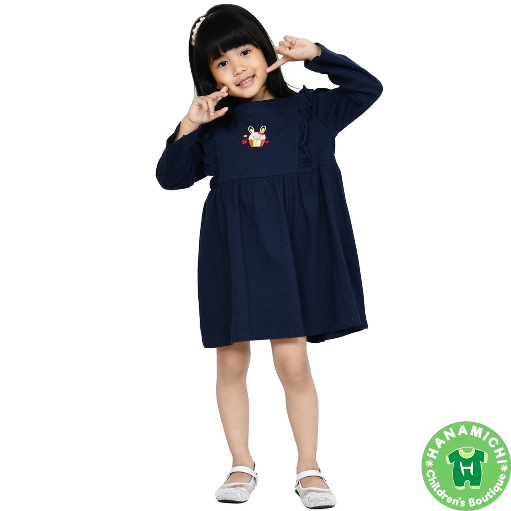 Hanamichi OLIN Dress Anak Premium Lengan Panjang Balita