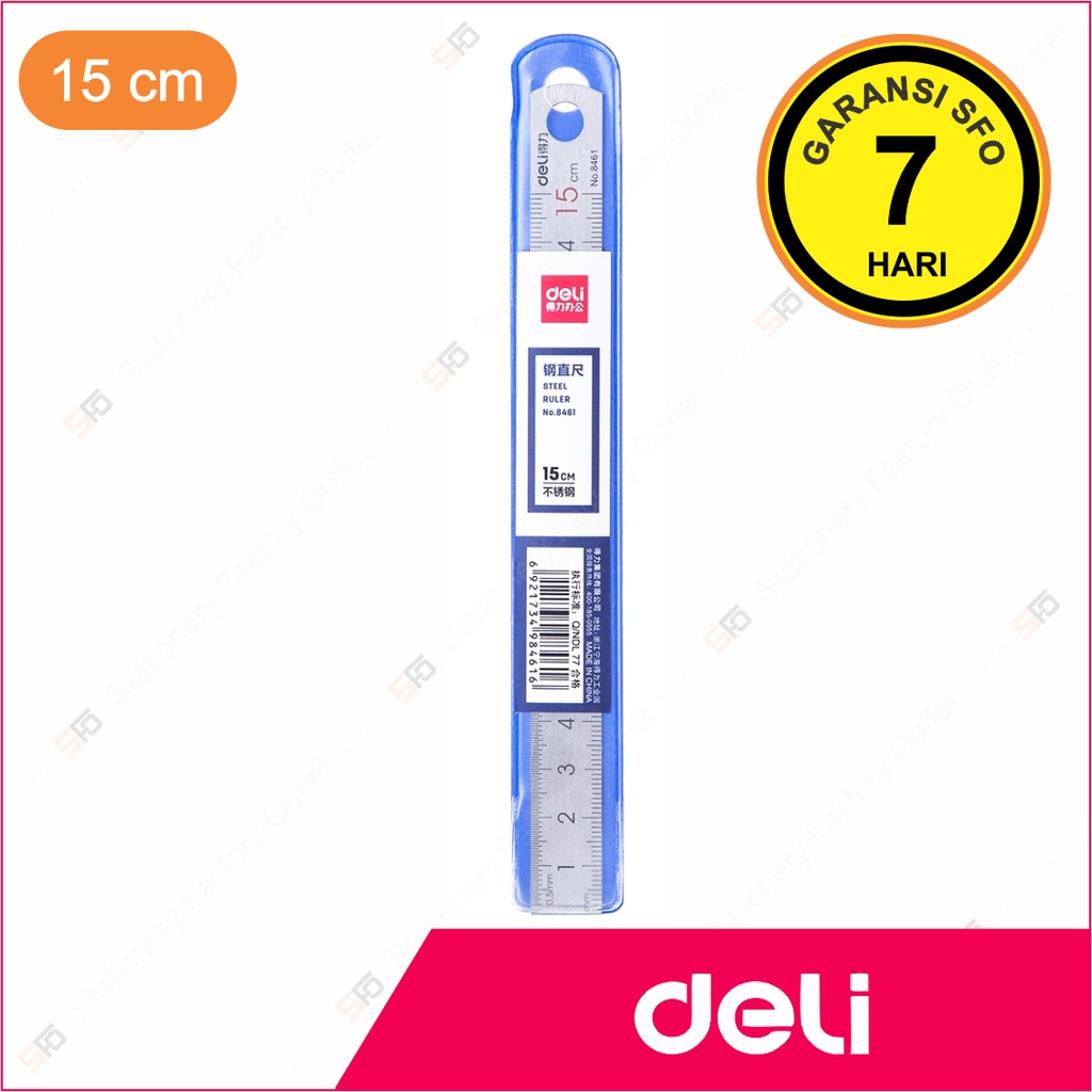 

Penggaris Besi Deli 15cm (No.8461) - SFO Semarang Official